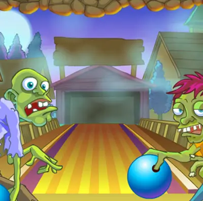 Zombie Bowling game setting at YoloGames