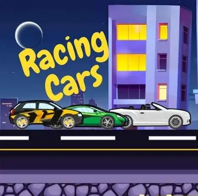 Racing Cars in a competitive setting.